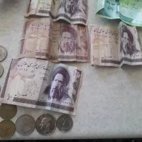 اسکناس های قدیمی و سکه های قدیمی اوایل انقلاب و قبل از انقلاب