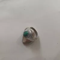 انگشتر نقره با سنگ فیروزه