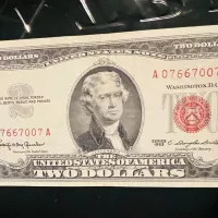 اسکناس 2 دلاری 1963 شماره خاص