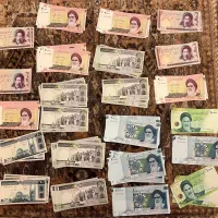 تعدادی اسکناس نو با سریال های پشت هم