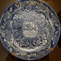 دیوارکوب سرامیکی قاجاری ساخت انگلیس