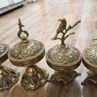 فروش چهار عدد قندان برنز