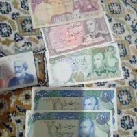 تعدادی اسکناس قدیمی شاهی و جمهوری کلکسیونی
