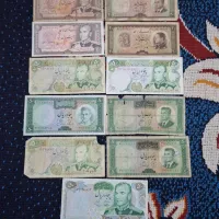 اسکناس زمان محمدرضا شاه کلکسیونی از ۲۰ ریالی تا ۲۰۰ ریالی