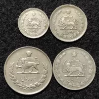 ست سکه های نیکلی و ارزشمند ۱۳۴۹ پهلوی - 4 عددی