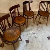 5 تا صندلی چوبی لهستانی قدیمی
