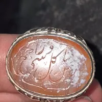 انگشتر‌ نقره کلکسیونی قدیمی ، نگین گبری