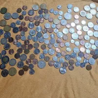 تعداد ۱۷۰ سکه سنت یورو ، دلار الیزابت ، لیر و درهم و...