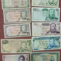 تعدادی اسکناس شاهی و جمهوری کلکسیونی