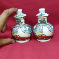 جفت عطر دان مرغی قدیمی 